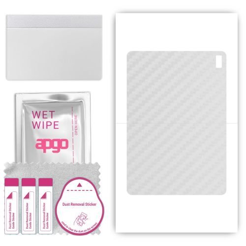 folia naklejka skórka strukturalna na TYŁ do HTC A103 - Carbon Przezroczysty - apgo SKINS