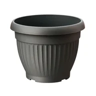Donice - Osłonka doniczki Dona 20 cm antracytowa - miniaturka - grafika 1