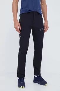 Salewa spodnie outdoorowe Terminal Durastretch kolor czarny - Spodnie sportowe męskie - miniaturka - grafika 1