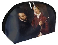 Kosmetyczki, organizery i kuferki - Kosmetyczka Bernardino Campi malujący Sofonisbę Anguissolę Sofonisba Anguissola - miniaturka - grafika 1