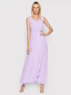 Sukienki - Rinascimento Sukienka wieczorowa CFC0107440003 Fioletowy Regular Fit - grafika 1