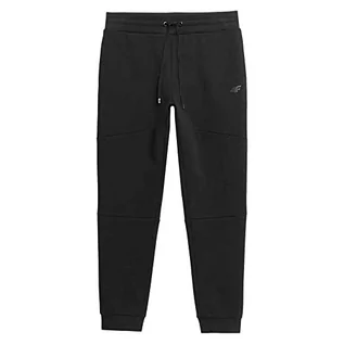 Spodnie męskie - 4F Spodnie męskie, Głęboki czarny, S - grafika 1