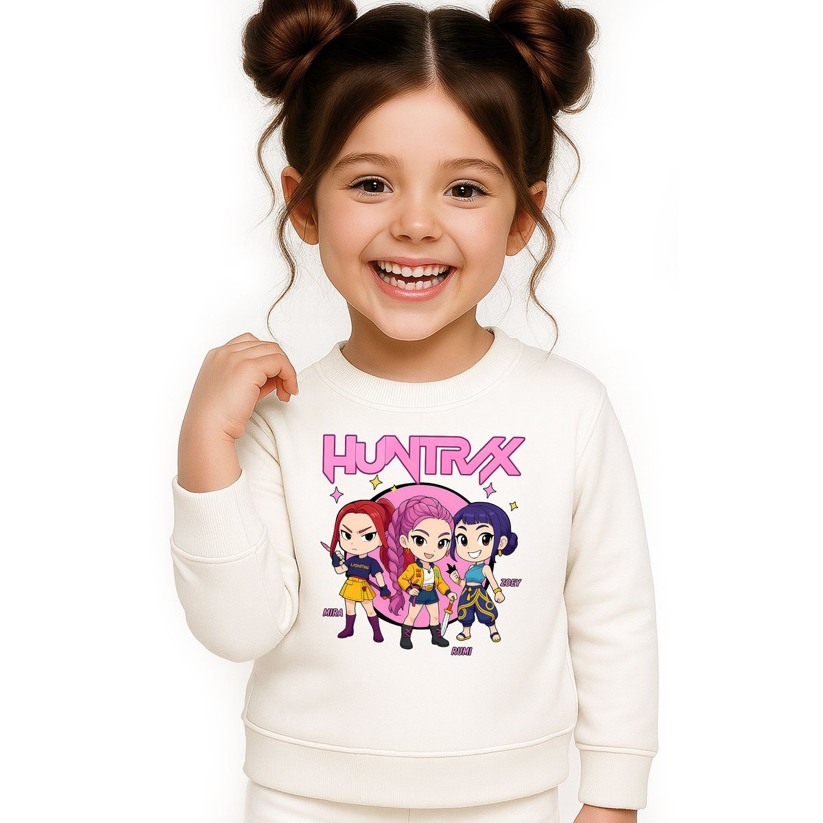 BLUZA DZIECIĘCA KPOP DEMON HUNTERS HUNTRIX 122-128 BAWEŁNIANA JAKOŚĆ