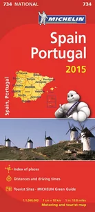 Spain, Portugal 2015. Mapa 1:1 000 000 - Atlasy i mapy - miniaturka - grafika 1
