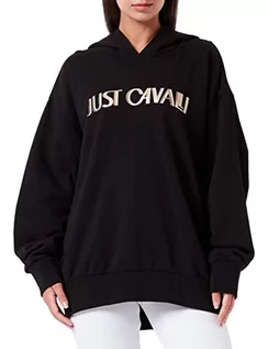 Bluzy damskie - Just Cavalli Bluza damska, 900 czarna, M - grafika 1