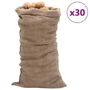 vidaXL Worki jutowe, 30 szt., 65x135 cm, 100% juta, 220 g/m² - Plecaki - miniaturka - grafika 1