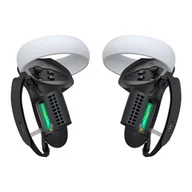Kontrolery gier na PC - Pokrowiec na kontrolery z otworem na baterię i uchwytem Kiwi Design Q1 PRO-2.2 do Meta Quest 2 czarne - miniaturka - grafika 1