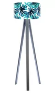 Lampy stojące - Macodesign Lampa podłogowa Niebieska palma tripod-foto-423p-a, 60 W - miniaturka - grafika 1