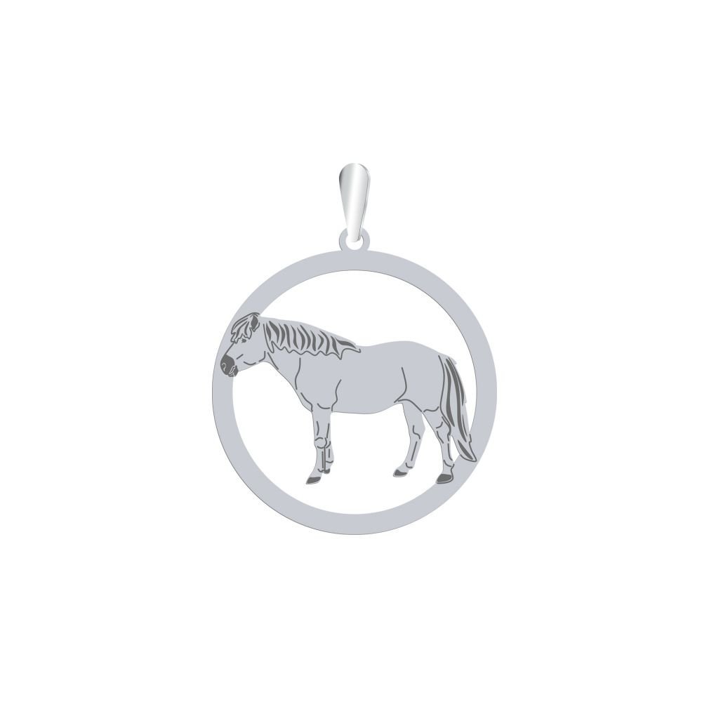Zawieszka Srebrna Koń Huculski 925 Biżuteria Prezent Kobieta GRAWER GRATIS