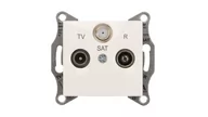 Gniazdka elektryczne - Schneider Electric Schneider Sedna kremowy gniazdo R-RTV-SAT końcowe) SDN3501323 - miniaturka - grafika 1