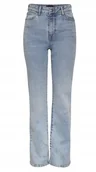 Spodnie damskie - PIECES JEANSY MOM JEANS WYSOKI STAN JEANSOWE NIEBIESKIE 28/30 XQA - miniaturka - grafika 1