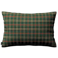 Poszewki na poduszki - Dekoria Poszewka Kinga na poduszkę prostokątną zielono czerwona kratka 60 × 40 cm Bristol 108-142-69 - miniaturka - grafika 1