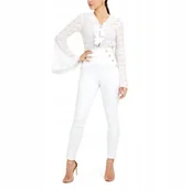 Spodnie damskie - GUESS DAMSKIE JEANSY BIAŁE RURKI 25/28 0A6G3_A* 25/28 10_6 - miniaturka - grafika 1