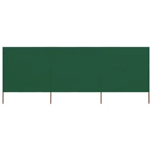 vidaXL Parawan 3-skrzydłowy z tkaniny, 400x160 cm, zielony vidaXL - Pawilony ogrodowe - miniaturka - grafika 7