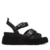 Sandały damskie - Sandały Tamaris 1-28510-46 Czarny - miniaturka - grafika 1