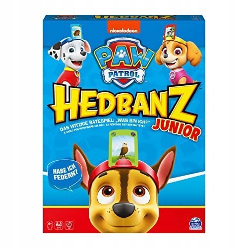 Gra planszowa Hedbanz Spin Master Psi Patrol Gra Zgadywania dla Dzieci 4+