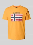 Koszulki męskie - T-shirt z nadrukiem z logo model ‘LARI’ - miniaturka - grafika 1