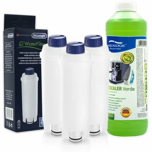 Zestaw Do Delonghi, Filtr DLSC002 3 szt, Aqualogis Verde 750ml - Akcesoria i części do ekspresów do kawy - miniaturka - grafika 1