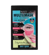 Maseczki do twarzy - Beauty Formulas Multi Mask Face Treatment zabieg na twarz do cery suchej 3x5g - miniaturka - grafika 1