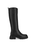 Kozaki damskie - MEXX Oficerki MI001805143W Czarny - miniaturka - grafika 1