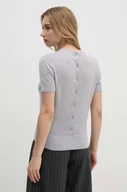 Swetry damskie - Calvin Klein sweter wełniany damski kolor szary lekki K20K207201 - miniaturka - grafika 1