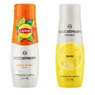 Syropy i koncentraty owocowe - 2x Syrop Sodastream Lipton Ice Tea Peach Brzoskwinia + Sodastream Tonic - miniaturka - grafika 1
