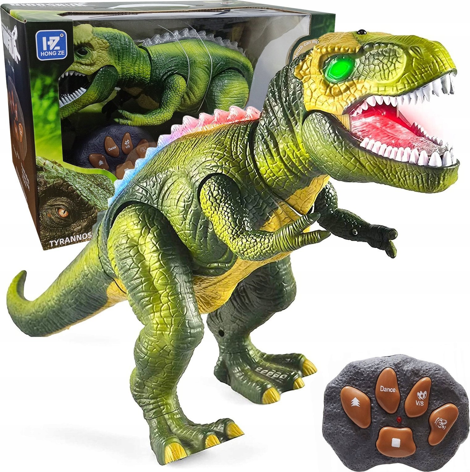 Dinozaur Dla Dzieci Zdalnie Sterowany Robot Zabawka Na Pilota Chodzi Ryczy