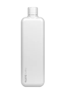 Butelka na wodę Memobottle Stainless Steel Slim 0,6 l - white - Shakery i bidony sportowe Butelka na wodę Memobottle Stainless Steel Slim 0,6 l - white - Shakery i bidony sportowe - miniaturka - grafika 1