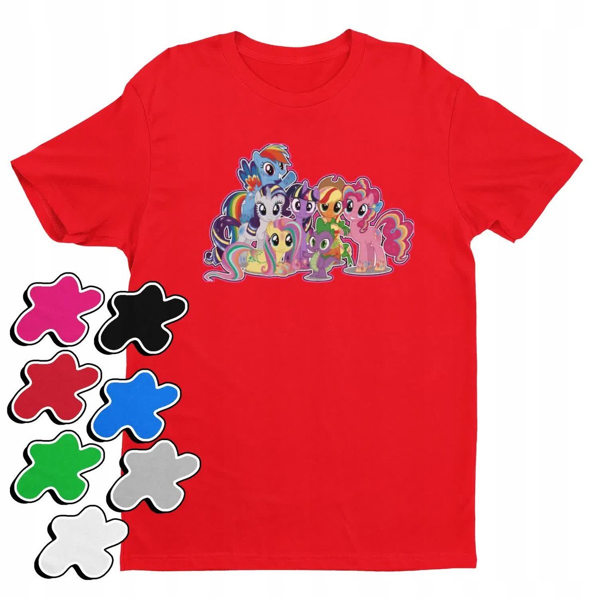 Koszulka T-Shirt Dziecięca Z Nadrukiem My Little Pony Różne -M 134-140