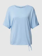 Koszulki i topy damskie - T-shirt z tunelem na dole - miniaturka - grafika 1