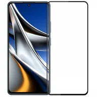 Szkła hartowane na telefon - Mocolo Szkło hartowane Full Glue Xiaomi Poco X4 Pro 5G, czarna ramka XM6584 - miniaturka - grafika 1