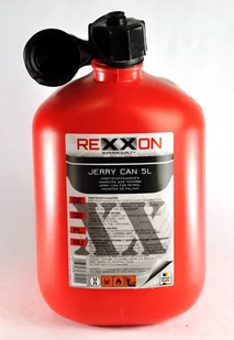 REXXON 5L KANISTER Z LEJKIEM ZBIORNIK BAŃKA POJEMNIK NA PALIWO BENZYNĘ PŁYNY KARNISTER Z ATESTEM - Piły spalinowe - miniaturka - grafika 3