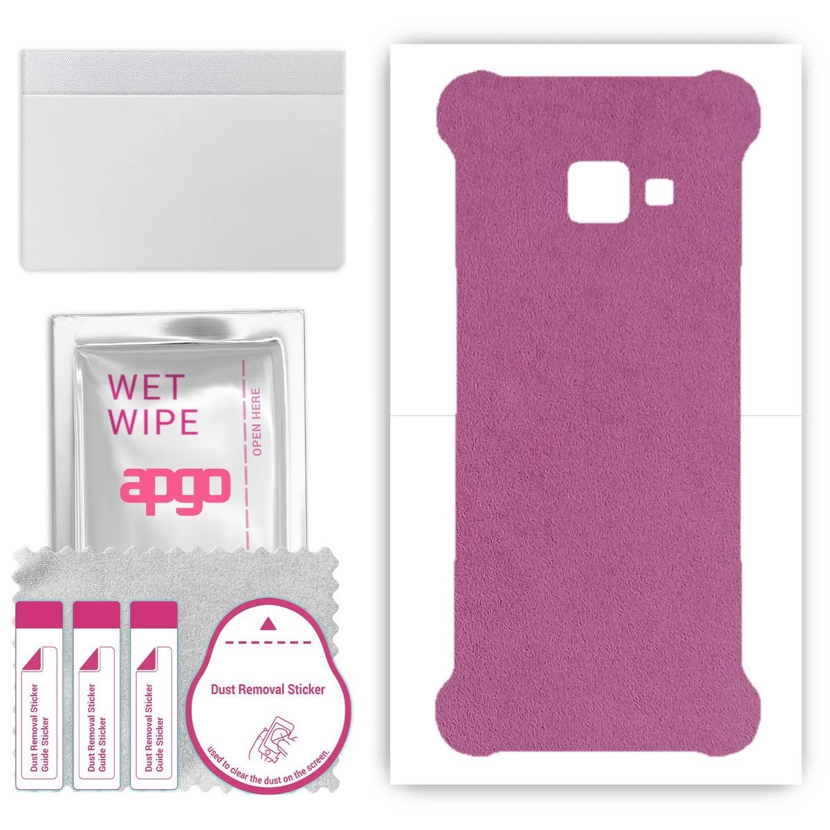 Folia naklejka skórka strukturalna na TYŁ Zamsz do Samsung Galaxy Xcover 4 - Zamsz Fioletowy - apgo SKINS