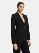 Marynarki i żakiety damskie - Calvin Klein Marynarka LV044B491G Czarny Slim Fit - miniaturka - grafika 1