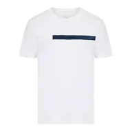 Koszulki męskie - Koszulka męska Armani Exchange 3LZTBE-ZJ8LZ-1100 Biała - miniaturka - grafika 1