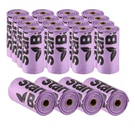 Woreczki na psie odchody - STARCHBAG Kompostowalne BIOworki na odchody 20x15szt. Liliowy - miniaturka - grafika 1