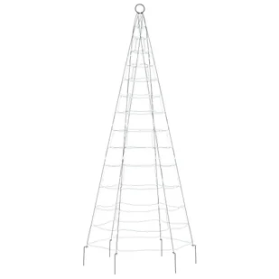 Choinka z lampek, na maszt, 200 zimnych białych LED, 180 cm Lumarko! - Oświetlenie świąteczne Choinka z lampek, na maszt, 200 zimnych białych LED, 180 cm Lumarko! - Oświetlenie świąteczne - miniaturka - grafika 5