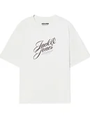 Koszulki męskie - Jack & Jones Koszulka w kolorze białym - miniaturka - grafika 1