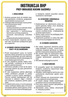 Instrukcje stanowiskowe BHP - IAG40 INSTRUKCJA BHP PRZY OBSŁUDZE KUCHNI GAZOWEJ, FN - FOLIA SAMOPRZYLEPNA; (245X350MM) - miniaturka - grafika 1