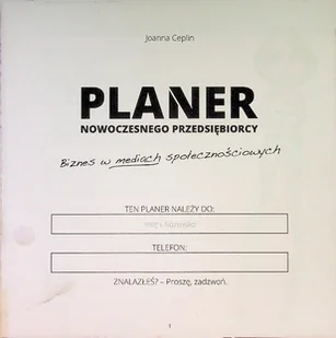 Planer nowoczesnego przedsiębiorcy - Biznes - miniaturka - grafika 1