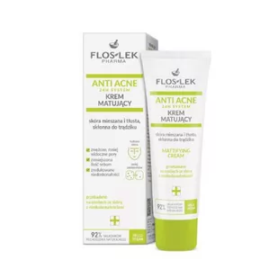 FLOS-LEK ANTI ACNE 24h System Krem Matujący, 50ml - Kremy do twarzy - miniaturka - grafika 1