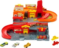 Tory, garaże, parkingi - Hot Wheels Rajdowe miasto Przenośny zestaw JFH37 - miniaturka - grafika 1