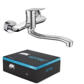 Baterie kuchenne - Sotbe  Gaula Bateria Kuchenna Ścienna Z Długą Obrotową Wylewką - miniaturka - grafika 1