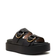 Klapki i japonki damskie - Pinko Skórzane klapki FLORES - miniaturka - grafika 1