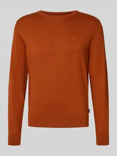 Sweter z dzianiny z prążkowanymi wykończeniami - Swetry męskie - miniaturka - grafika 1