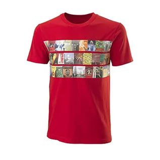 Koszulki męskie - Wilson T-shirt męski PHOTO CTN czerwony czerwony Red) M WRA798503MD - grafika 1