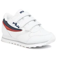 Sneakersy damskie - Fila Sneakersy Orbit Velcro Low Kids 1010785.98F White/Dress Blue - miniaturka - grafika 1