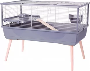 ZOLUX Klatka NEOLIFE 100 dla kawii domowej szara - Klatki dla gryzoni - miniaturka - grafika 2