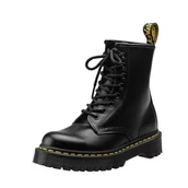 Botki męskie - glany DR. MARTENS - 1460 BEX BLACK SMOOTH (DM25345001)-37 - miniaturka - grafika 1