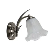 Lampy ścienne - ANTIQA LAMPA KINKIET PATYNOWY 1X40 E27 KLOSZ BIAŁY - miniaturka - grafika 1